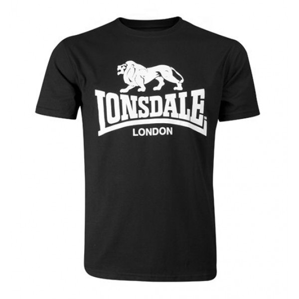 ΜΑΥΡΟ ΑΠΛΟ T-SHIRT LONSDALE